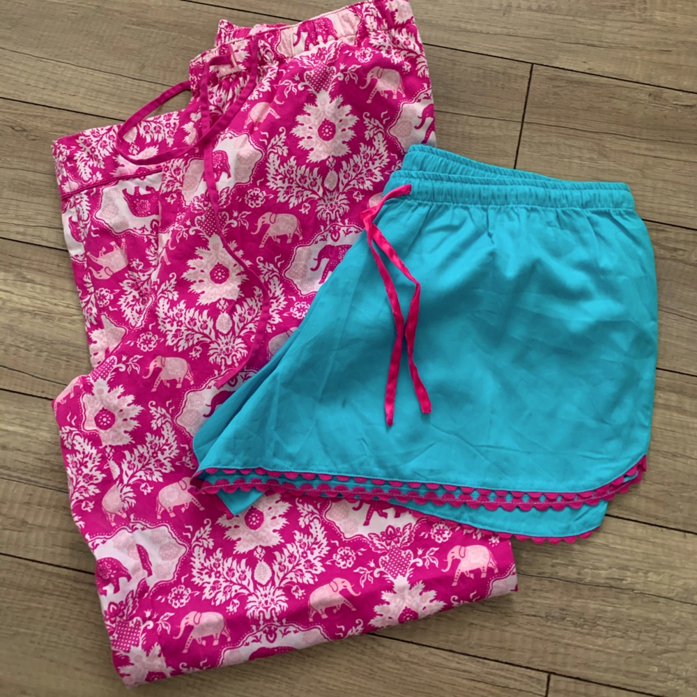 Pj Shorts and Pants Set